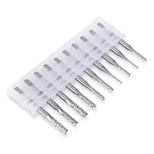 Kit 10 Brocas 0.8mm - 3mm Para Pcb Router Cnc