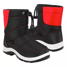 Botines De Invierno Para Niño Stylo 21l269 Textil Negro