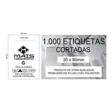 Etiqueta Composição 35x80mm Confecções Roupas Personalizadas