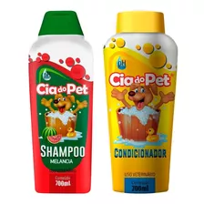 Kit Shampoo E Condicionador Cia Do Pet - Melancia 700 Ml