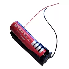 Porta Pila 3.7v Con 18650 Batería Recargable 7800 Mah