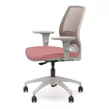Cadeira De Escritório Marelli You 213 Rosé Com Estrutura 