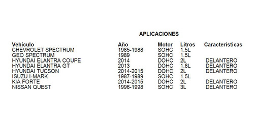 Reten Arbol Levas Chevrolet Spectrum 1985-1988 1.5l Ajusa Foto 2