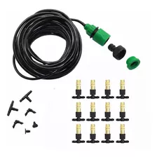 Kit Completo Para Irrigação Jardim Estufas C/ 12 Bicos Latão