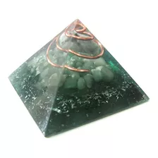 Orgonite Pirâmide Da Saúde 3cm - Quartzo Verde E Esmeralda