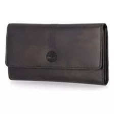 Cartera De Mano Timberland De Piel Con Solapa Rfid Para Muje