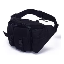 Bolsa Transversal Cintura Masculina Preto Alça Ajustavel