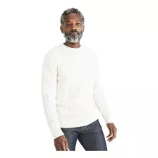Sweater Hombre Cable Knit Regular Fit Egret Dockers