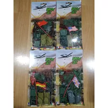 Army Set Soldados Plástico Guerra Nuevos 4 Set Vintage 80 90