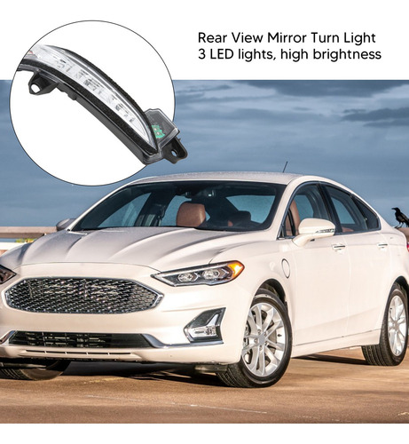 1 Espejo Retrovisor Con Luz De Giro Para Ford Fusion Foto 4