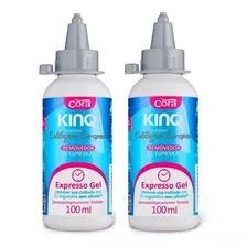 2 Kinq Gel Expresso Remoção De Cutículas 100ml - Cora