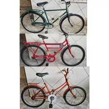 Três Bicicletas Antigas Caloi Anos 80/90