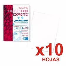 Papel Dibujo A3 142grs 29,7x42cm Registro Exacto Plantec Color Blanco