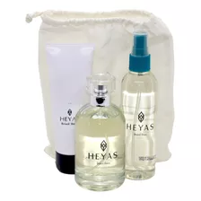 Bolsa Kit Heyas Perfume, Crema, Body Splash 