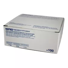 Jeringa Tuberculina 1ml 27 G X 1/2 Precisión Caja X100 U