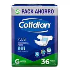 Pañales Cotidian Plus Talle G X36 Unidades