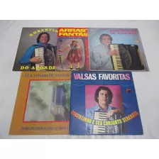 Lp Vinil Robertinho Acordeon Seu Conjunto Serenata 5 Discos 