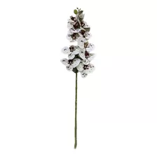 Orquídea Branca Flores Rajada 11 Pétalas Artificial