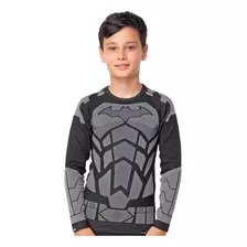 Camiseta Deportiva Primera Capa Batman Microfibra Niño Top