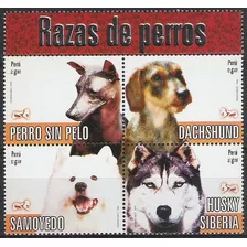 Fauna - Razas De Perros - Perú - Serie Mint 