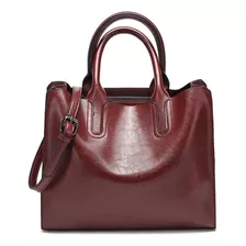 Bolsos Vintage De Color Liso Para Mujer.