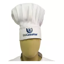 Chapéu Gastronomia Chef Bordado Unicesumar Cozinheiro