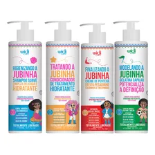 Kit Jubinha Shampoo Condicionador Gelatina Creme Pesadinho 