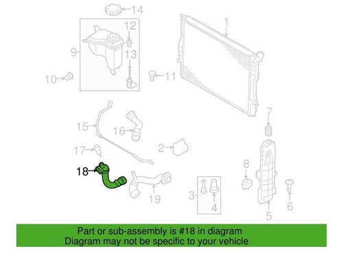 Manguera Superior Radiador Bmw 325i 330i E90 2006-2012  Safe Foto 6