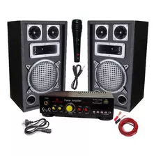 Combo Amplificador Volúmen / Tonos + 2 Bafles De 8 3 Vias