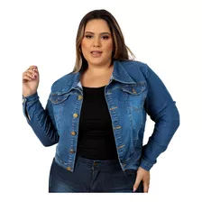 Jaqueta Jeans Feminina Plus Size Clara Lançamento