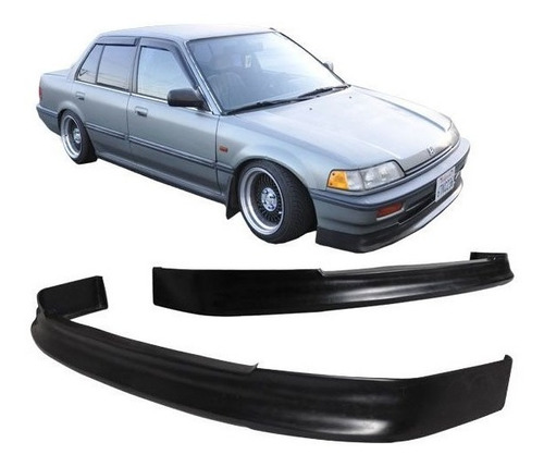 Lip Parachoque Delantero Honda Civic 90-91 Cs Custom Pu Foto 2