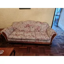 Sofa Y Dos Sillones De Estilo Clásico En Caoba