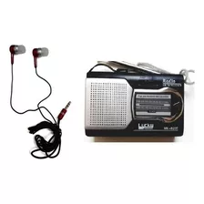 Kit Rádio Bolso Portátil Stereo Am Fm Song 822e Fone Ouvido