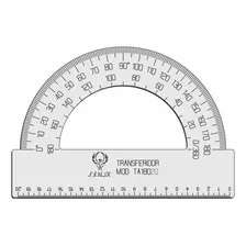 Transferidor 180 20cm Acrílico Transp Desenho Técnico Fenix