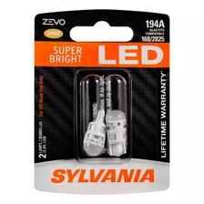 Sylvania Zevo 194 T10 W5w Bombilla Led Ambar, (contiene 2 Bo