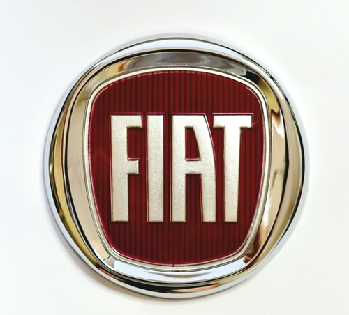 Logo Fiat Emblema 12cm Ancho Rojo Insignia Logotipo Adhesivo Foto 4