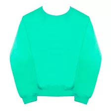 Sudadera Sin Gorro Crewneck Verde Menta Mint Moda Adulto 