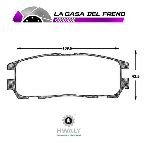 Pastilla De Freno Trasera Isuzu Rodeo 2.2 1998-2004 Foto 3