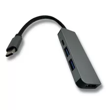 Adaptador Usb-c A Hdmi Rj44 Usb 3.0 Dock Carga Amitosai N1