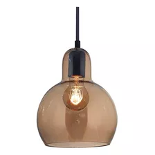 Lámpara Colgante Vidrio Deco Leuk Oxi E27 - Rex Color Ámbar