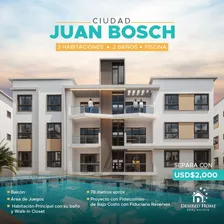 Proyecto Residencial Con Piscina Ubicado Proximo A La Ciudad Juan Bosch, Santo Domingo Este