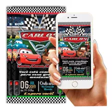 Convite Carros Mqueen Digital Entrega Full