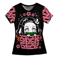 Playera Para Niñas, Nesuko, Kimetsu No Yaiba, 