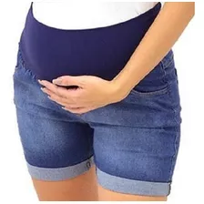 Shorts Gestante E Pós Parto Jeans