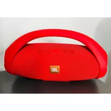 Caixa De Som Grande Boombox 35cm Bluetooth Portátil Cor Vermelho
