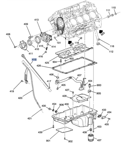 Bayoneta Nivel Aceite Motor Hummer H2 6.0l V8 2003 Foto 7