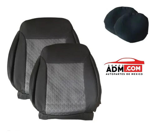 Cubre Asiento Kia Forte 2019 2020 2021 Negro Tela Automotriz Foto 4