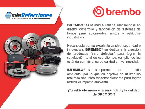 Balatas Bajos Metales Delanteras Sedona 2015-2020 Brembo Foto 5