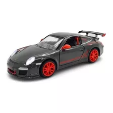 Miniatura Porsche 911 Gt3 Rs Cinza Acende Luz E Som 1:32