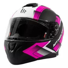 Casco De Moto Mt Helmets Targo Ivy D8 Rosa Mate